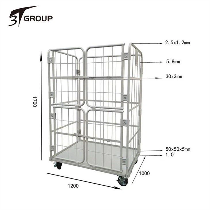 2-Sided Foldable Roll Container
