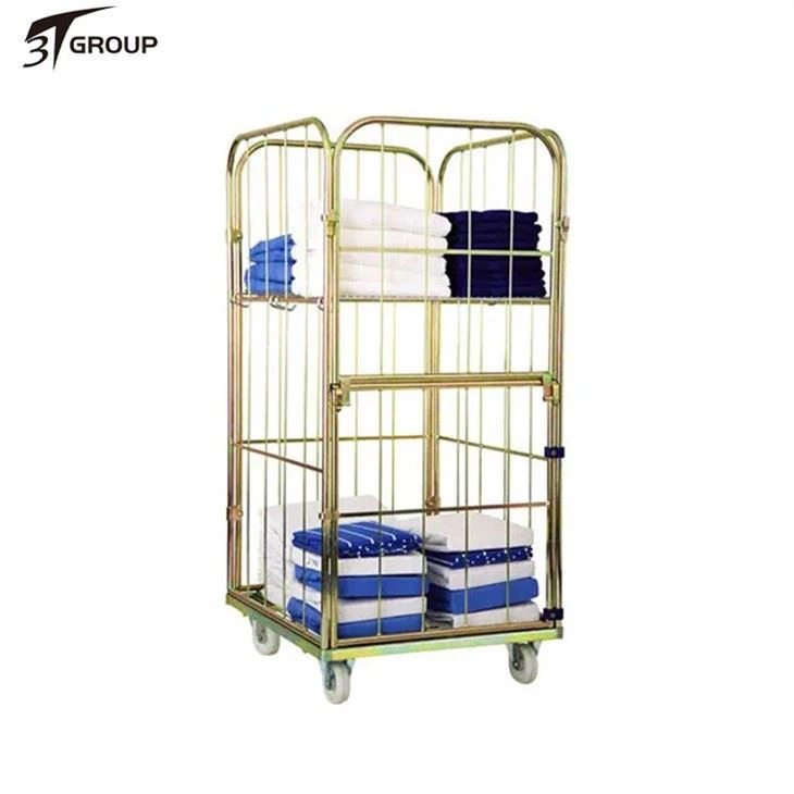 Laundry roll cage trolley 4 side with cover price