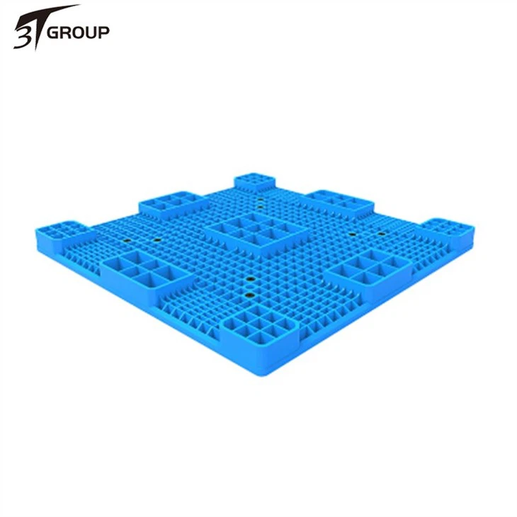 HDPE Solid Deck Ground Use 9 legs plastic Pallet factory